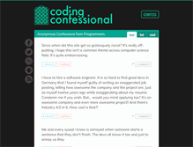 Tablet Screenshot of codingconfessional.com